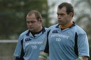 15 November 2005; Props Simon Best, right and Rory Best during squad training. Ireland rugby squad training, Clongowes College, Clane, Co. Kildare. Picture credit: Ciara Lyster / SPORTSFILE