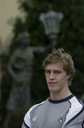 15 November 2005; New Ireland cap Andrew Trimble after a press conference ahead of the International friendly Permanent TSB Test game against Australia. Citywest Hotel, Dublin. Picture credit: Brendan Moran / SPORTSFILE