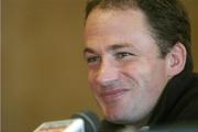 22 November 2005; Ireland captain on Saturday, David Humphreys speaking at a press conference ahead of the International friendly Permanent TSB Test game against Romania. Citywest Hotel, Dublin. Picture credit: Brendan Moran / SPORTSFILE