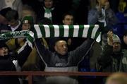 25 November 2005; Shamrock Rovers fans at the end of the game. eircom league Promotion / Relegation Play-off, 2nd Leg, Dublin City v Shamrock Rovers, Tolka Park, Dublin. Picture credit: Matt Browne / SPORTSFILE