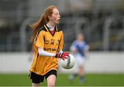 5 April 2014; Isolt Ni Riardain, Coláiste Íosagáin. TESCO HomeGrown Post Primary School Senior A Final, Coláiste Dún Iascaigh, Cahir v Coláiste Íosagáin, Stillorgan. Dr. Cullen Park, Carlow. Picture credit: Matt Browne / SPORTSFILE