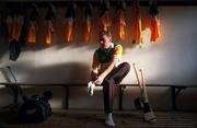 23 August 1995; Offaly hurler Brian Whelahan in the dressing room before a Offaly senior hurling training session at O'Connor Park in Tullamore, Offaly. Photo by David Maher/Sportsfile