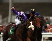 22 May 1999; Eastern Purple, with Frankie Dettori up, on his way to winning The Weatherby Ireland Greenlands Stakes ahead of eventual third placed finisher One Won One with Pat Eddery up, right, at The Curragh Racecourse in Kildare. Photo by Ray McManus/Sportsfile