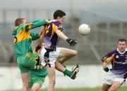 27 November 2005;  Mark Davoran, Kilmacud Crokes, in action against Shane Sullivan, Rhode. Leinster Club Senior Football Championship Semi-Final, Kilmacud Crokes v Rhode, St. Conleth's Park, Newbridge, Co. Kildare. Picture credit: David Maher / SPORTSFILE