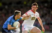 6 April 2014; Alan Brogan, Dublin, in action against Aidan McCrory, Tyrone. Allianz Football League, Division 1, Round 7, Tyrone v Dublin, Healy Park, Omagh, Co. Tyrone. Picture credit: Ray McManus / SPORTSFILE