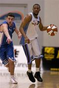 2 January 2006; Robert Taylor, Limerick Lions, in action against Brian O'Neill, UCC Demons. Nivea for Men's Superleague, Round 11, UCC Demons v Limerick Lions, Mardyke Arena, Cork. Picture credit: Brendan Moran / SPORTSFILE