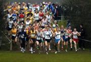 7 January 2006; Ireland's Alistair Cragg, (5), leads the field at the start of the Senior Men's Event. IAAF International Cross Country, Stormont, Belfast. Picture credit: Damien Eagers / SPORTSFILE