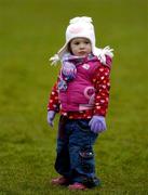 7 January 2006; 2 year old Aoife Doherty Devlin keeps warm during the Senior Men's Event. IAAF International Cross Country, Stormont, Belfast. Picture credit: Damien Eagers / SPORTSFILE