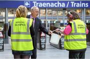 11 April 2014; Special Olympics Ireland collectors were out in force yesterday at Connolly Station raising money for the sport’s charity annual Collection Day fundraiser. 3,000 volunteers were stationed at collection points in more than 200 towns around the country. All of the money raised goes towards creating sporting opportunities for people with an intellectual disability in Ireland. 2014 Special Olympics Ireland Collection Day, Connolly Station, Dublin. Picture credit: Barry Cregg / SPORTSFILE