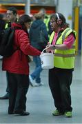 11 April 2014; Special Olympics Ireland collector Jerome Moran from Phibsboro, Dublin, was out in force yesterday at Connolly Station raising money for the sport’s charity annual Collection Day fundraiser. 3,000 volunteers were stationed at collection points in more than 200 towns around the country. All of the money raised goes towards creating sporting opportunities for people with an intellectual disability in Ireland. 2014 Special Olympics Ireland Collection Day, Connolly Station, Dublin. Picture credit: Barry Cregg / SPORTSFILE