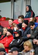 12 April 2014; Munster's Paul O'Connell watches on from the stands during the first half. Celtic League 2013/14 Round 19, Munster v Glasgow Warriors, Thomond Park, Limerick. Picture credit: Diarmuid Greene / SPORTSFILE