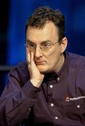 8 January 2006; Barney Boatman, from London, in action during the final of the Boylepoker.com Irish Poker Championship. Citywest Hotel, Dublin. Picture credit: Brendan Moran / SPORTSFILE