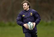 10 January 2006; Gordon D'Arcy in action during squad training. Leinster Rugby squad training, Donnybrook, Dublin. Picture credit: Brian Lawless / SPORTSFILE