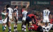 21 January 2006; Donncha O'Callaghan, Munster, celebrates a try by team-mate Anthony Foley (8). Heineken Cup 2005-2006, Pool 1, Round 6, Munster v Sale Sharks, Thomond Park, Limerick. Picture credit: Brendan Moran / SPORTSFILE