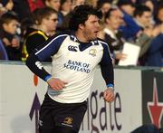 22 January 2006; Shane Horgan, Leinster, turns away after scoring his sides opening try. Heineken Cup 2005-2006, Pool 5, Round 6, Bath Rugby v Leinster, The Recreation Ground, Bath, England. Picture credit; Damien Eagers / SPORTSFILE