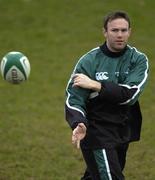 24 January 2006; John Kelly in action during Ireland rugby squad training. St Gerard's School, Bray, Co. Wicklow. Picture credit: Pat Murphy / SPORTSFILE