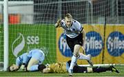 15 April 2014; Chris Shields, Dundalk, celebrates after scoring his side's first goal. Setanta Sports Cup, Semi-Final, 2nd leg, Dundalk v Shamrock Rovers, Dundalk v Shamrock Rovers, Oriel Park, Dundalk, Co. Louth. Photo by Sportsfile