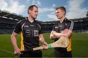 16 April 2014; Opel GAA ambassadors Jackie Tyrrell, left, Kilkenny, and Joe Canning, Galway, in attendance at the launch of the Opel Kit for Clubs 2014. For every test drive, car service or Opel purchase made through the Opel dealer network, your local GAA club is awarded points that can be redeemed against high quality kit for your club! Log onto opelkitforclubs.com and start earning points today. Croke Park, Dublin. Picture credit: David Maher / SPORTSFILE