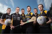 16 April 2014; Opel GAA ambassadors, from left to right, Ciaran Kilkenny, Dublin, Jackie Tyrrell, Kilkenny, Eoin Cadogan, Cork, Michael Darragh MacAuley, Dublin, Joe Canning, Galway, and Colm Cooper, Kerry, in attendance at the launch of the Opel Kit for Clubs 2014. For every test drive, car service or Opel purchase made through the Opel dealer network, your local GAA club is awarded points that can be redeemed against high quality kit for your club! Log onto opelkitforclubs.com and start earning points today. Croke Park, Dublin. Picture credit: David Maher / SPORTSFILE