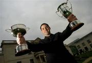 24 January 2006; Gareth MacHale, from Rathcoole, who won the Billy Coleman Award for Young Rally Driver of the year and the Doc Jackson Memorial Trophy for National Forest Rally Champion Driver, at the Dunlop Champions of Irish Motorsport Awards. Radisson Hotel, Stillorgan, Dublin. Picture credit; Brian Lawless / SPORTSFILE