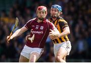 20 April 2014; Joe Canning, Galway, is tackled by Brian Kennedy, Kilkenny. Allianz Hurling League Division 1 semi-final, Kilkenny v Galway, Gaelic Grounds, Limerick. Picture credit: Ray McManus / SPORTSFILE