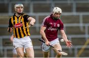 20 April 2014; Andrew Smith, Galway, in action against TJ Reid, Kilkenny. Allianz Hurling League Division 1 semi-final, Kilkenny v Galway, Gaelic Grounds, Limerick. Picture credit: Ray McManus / SPORTSFILE