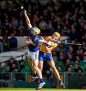 20 April 2014; Pádraic Maher, Tipperary, in action against Peter Duggan, Clare. Allianz Hurling League Division 1 semi-final, Clare v Tipperary, Gaelic Grounds, Limerick. Picture credit: Ray McManus / SPORTSFILE