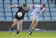 19 April 2014; Cormac Costello, Dublin, in action against Aaron Watson, Cavan. Cadbury GAA Football U21 Championship Semi-Final, Cavan v Dublin, O'Moore Park, Portlaoise, Co. Laois. Picture credit: Piaras Ó Mídheach / SPORTSFILE