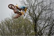 21 April 2014; Graeme Irwin leads on his way to winning the opening Expert MX1 race. Ulster Motocross Championship, Desertmartin Motocross Park, Co. Derry.  Picture credit: Ramsey Cardy / SPORTSFILE