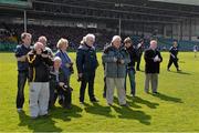 20 April 2014; Photographers await the arrival of the teams before the game. Allianz Hurling League Division 1 semi-final, Kilkenny v Galway, Gaelic Grounds, Limerick. Picture credit: Ray McManus / SPORTSFILE