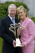 7 February 2006; Winner of the Overall Racing Award and Trainer of the Year, Tom Taaffe, with his wife Elaine, at the Powers Gold Label Whiskey Racing Awards. Four Seasons Hotel, Ballsbridge, Dublin. Picture credit; Brendan Moran / SPORTSFILE