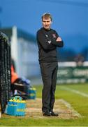 25 April 2014; Dundalk manager Stephen Kenny. Airtricity League Premier Division, Bray Wanderers v Dundalk. Carlisle Grounds, Bray, Co. Wicklow. Picture credit: Stephen McCarthy / SPORTSFILE