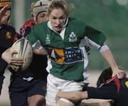 4 February 2006; Sarah Jane Belton, Ireland, in action against Spain. Women's Six Nations 2005-2006, Ireland v Spain, Donnybrook, Dublin. Picture credit; Brian Lawless / SPORTSFILE