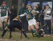 4 February 2006; Suzanne Fleming, Ireland, in action against Spain. Women's Six Nations 2005-2006, Ireland v Spain, Donnybrook, Dublin. Picture credit; Brian Lawless / SPORTSFILE
