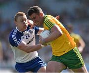 27 April 2014; Patrick McBrearty, Donegal, in action against Colin Walshe, Monaghan. Allianz Football League Division 2 Final, Donegal v Monaghan, Croke Park, Dublin. Picture credit: David Maher / SPORTSFILE