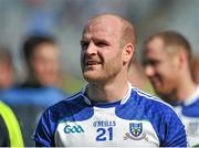 27 April 2014; Dick Clerkin, Monaghan, looks up at the cup after the match. Allianz Football League Division 2 Final, Donegal v Monaghan, Croke Park, Dublin. Picture credit: Dáire Brennan / SPORTSFILE