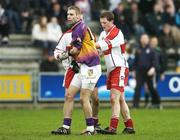 12 February 2006;  Derry players Francis McEldowney and Joseph O'Kane tussle with Wexford's Matty Ford. Francis McEldowney was subsequently sent off. Allianz National Football League, Division 1B, Round 2, Wexford v Derry, Wexford Park, Wexford. Picture credit: Matt Browne / SPORTSFILE