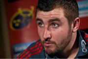 29 April 2014; Munster's James Cronin during a press conference ahead of their Celtic League 2013/14, Round 21, game against Edinburgh on Saturday. Munster Rugby Press Conference, Cork Institute of Technology, Bishopstown, Cork. Picture credit: Diarmuid Greene / SPORTSFILE