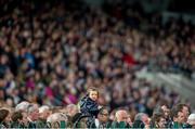 30 April 2014; A young racegoer watches the Irish Daily Mirror Novice Hurdle. Punchestown Racecourse, Punchestown, Co. Kildare. Picture credit: Barry Cregg / SPORTSFILE