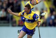 12 June 1999; Alan Markham of Clare celebrates after scoring his side's first goal during the Guinness Munster Senior Hurling Championship semi-final replay match between Clare and Tipperary at Páirc Uí Chaoimh in Cork. Photo by Brendan Moran/Sportsfile