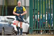 1 May 2014; Munster's Paul O'Connell makes his way out for squad training ahead of their side's Celtic League 2013/14, Round 21, match against Edinburgh on Saturday. Munster Rugby Squad Training, Cork Institute of Technology, Bishopstown, Cork. Picture credit: Diarmuid Greene / SPORTSFILE