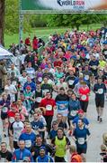 4 May 2014; A general view of the start of the Wings for Life World Run in Killarney National Park. Participants in Killarney joined thousands more in 31 other countries at exactly the same time in the unique running race, all in aid of spinal cord injury research. Killarney, Co. Kerry. Picture credit: Sebastian Marko / SPORTSFILE