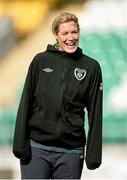 6 May 2014; Republic of Ireland's Emma Byrne during squad training ahead of their FIFA Women's World Cup Qualifier game against Russia on Wednesday. Republic of Ireland Women's Squad Training, Tallaght Stadium, Tallaght, Co. Dublin. Picture credit: Stephen McCarthy / SPORTSFILE