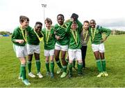 7 May 2014; Players from St Patricks NS, Galway, after winning the boy's Section C. Aviva Health FAI Primary School 5’s, Connacht Finals, Shiven Rovers FC, Newbridge, Galway. Picture credit: Oliver McVeigh / SPORTSFILE