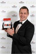 7 May 2014; Munster's James Coughlan who was presented with the O2 Unsung Hero award at the Hibernia College IRUPA Rugby Player Awards 2014. Hibernia College IRUPA Rugby Player Awards 2014, Burlington Hotel, Dublin. Picture credit: Brendan Moran / SPORTSFILE