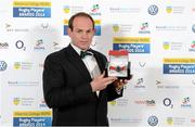 7 May 2014; Former Ulster and Ireland prop Simon Best who was presented with the BNY Mellon IRUPA Hall of Fame award at the Hibernia College IRUPA Rugby Player Awards 2014. Hibernia College IRUPA Rugby Player Awards 2014, Burlington Hotel, Dublin. Picture credit: Brendan Moran / SPORTSFILE