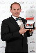 7 May 2014; Former Ulster and Ireland prop Simon Best who was presented with the BNY Mellon IRUPA Hall of Fame award at the Hibernia College IRUPA Rugby Player Awards 2014. Hibernia College IRUPA Rugby Player Awards 2014, Burlington Hotel, Dublin. Picture credit: Brendan Moran / SPORTSFILE