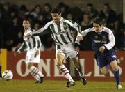 6 March 2006; Alan Bennett, Cork City, in action against Michael Ward, Dungannon Swifts. Setanta Cup, Group 1, Cork City v Dungannon Swifts, Turners Cross, Cork. Picture credit: David Maher / SPORTSFILE