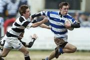 7 March 2006; Calum Rowden, Blackrock College, is tackled by Donal Murray, Belvedere College. Leinster Schools Junior Cup, Quarter-Final, Blackrock College v Belvedere College, Donnybrook, Dublin. Picture credit: Damien Eagers / SPORTSFILE