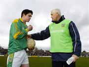 5 March 2006; Meath manager Eamon Barry, right, with Peadar Byrne. Allianz National Football League, Division 1B, Round 3, Meath v Laois, Pairc Tailteann, Navan, Co. Meath. Picture credit: David Maher / SPORTSFILE